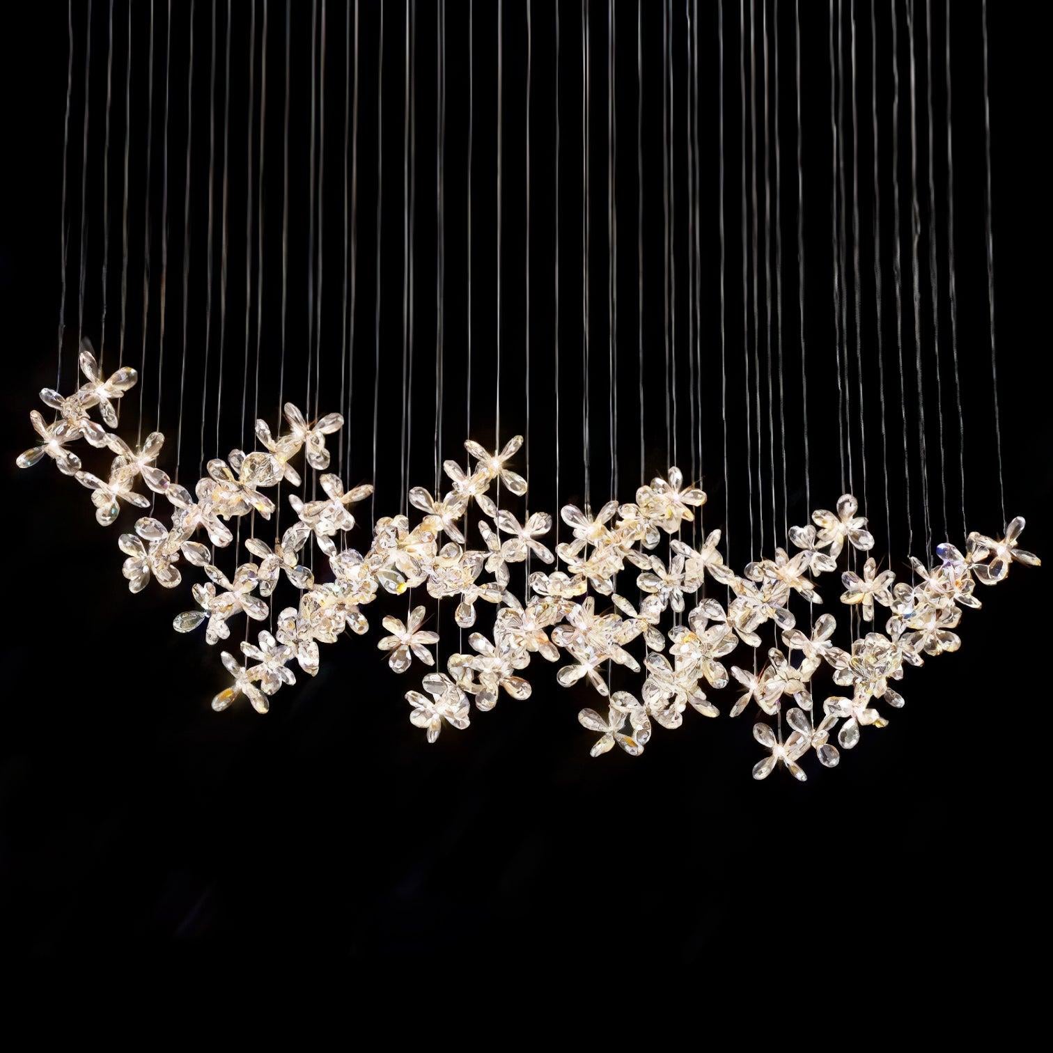 Floating Butterfly Chandelier L 47.2″-Sylvia Space