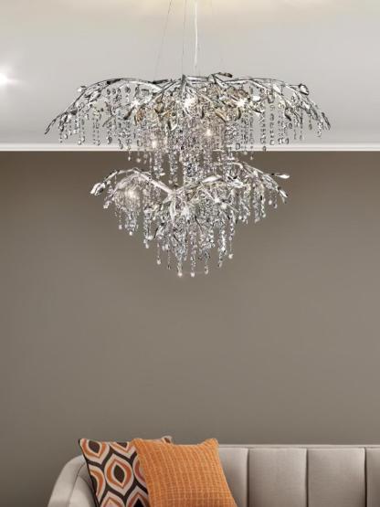 Autumn Twilight Round/Linear Chandelier-Sylvia Space