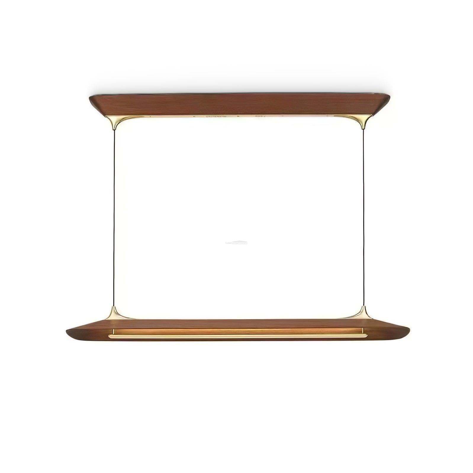 Luxehomezone Wooden Linear Chandelier
