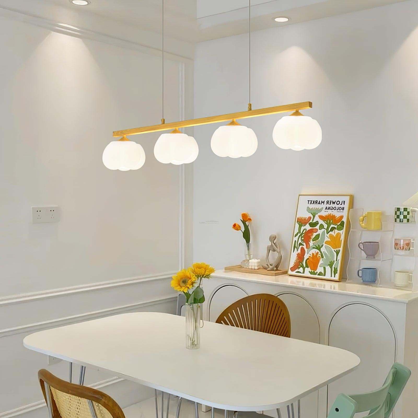 Cotton Balls Round/Linear Chandelier-Sylvia Space