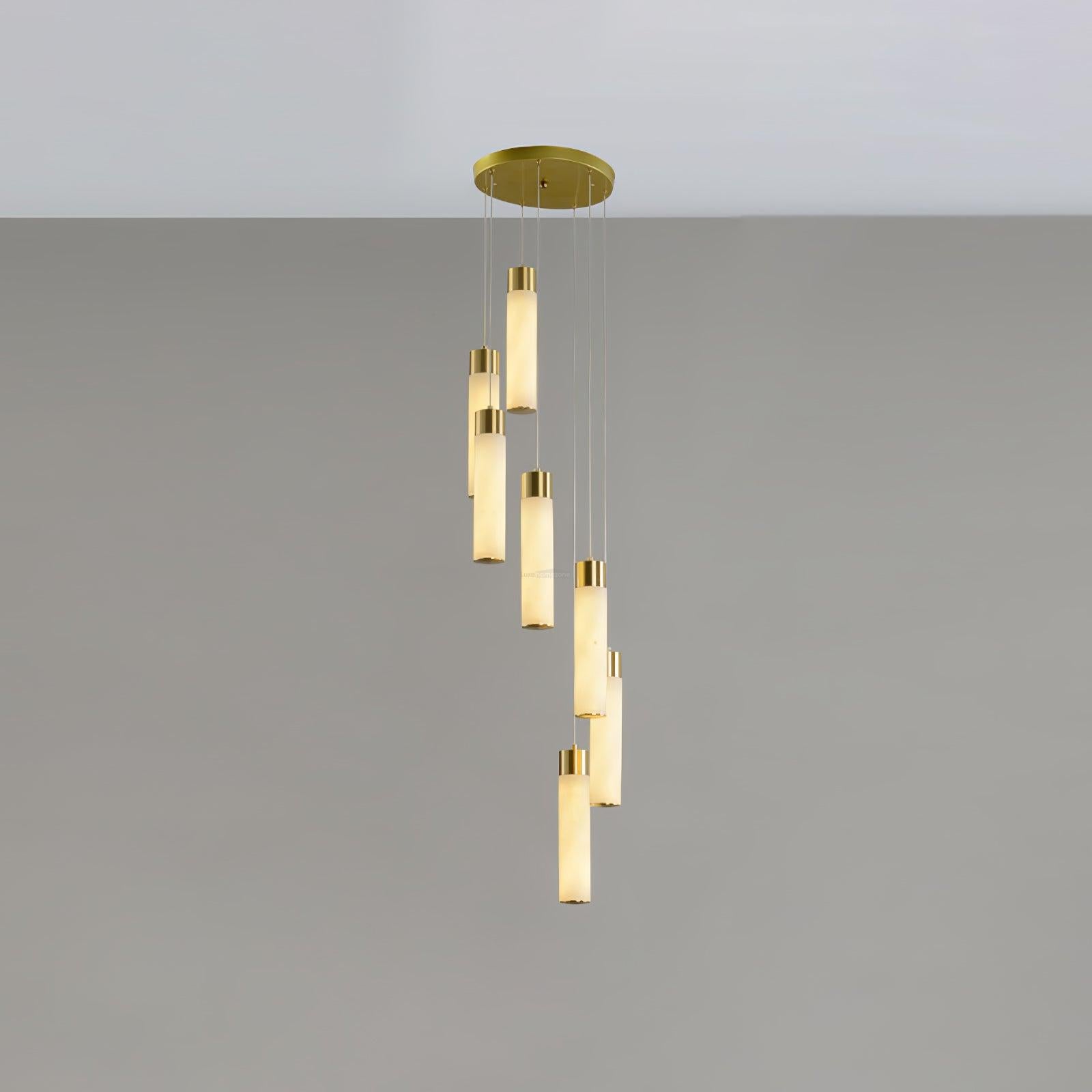 Celestial Alabaster Cascade Chandelier with 5/7/9/12/16/18/24/32 heads-Sylvia Space