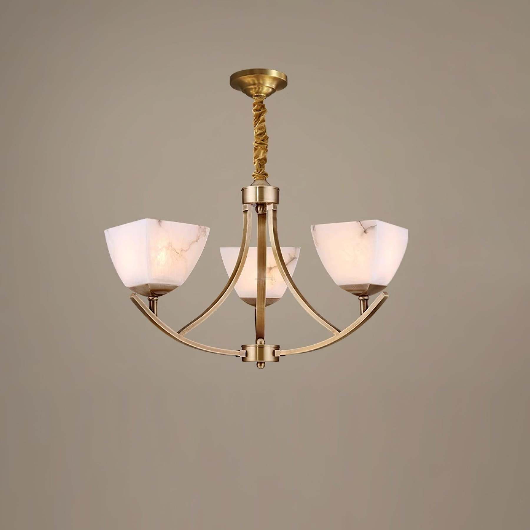 Dover Brass Chandelier with 8 heads-Sylvia Space