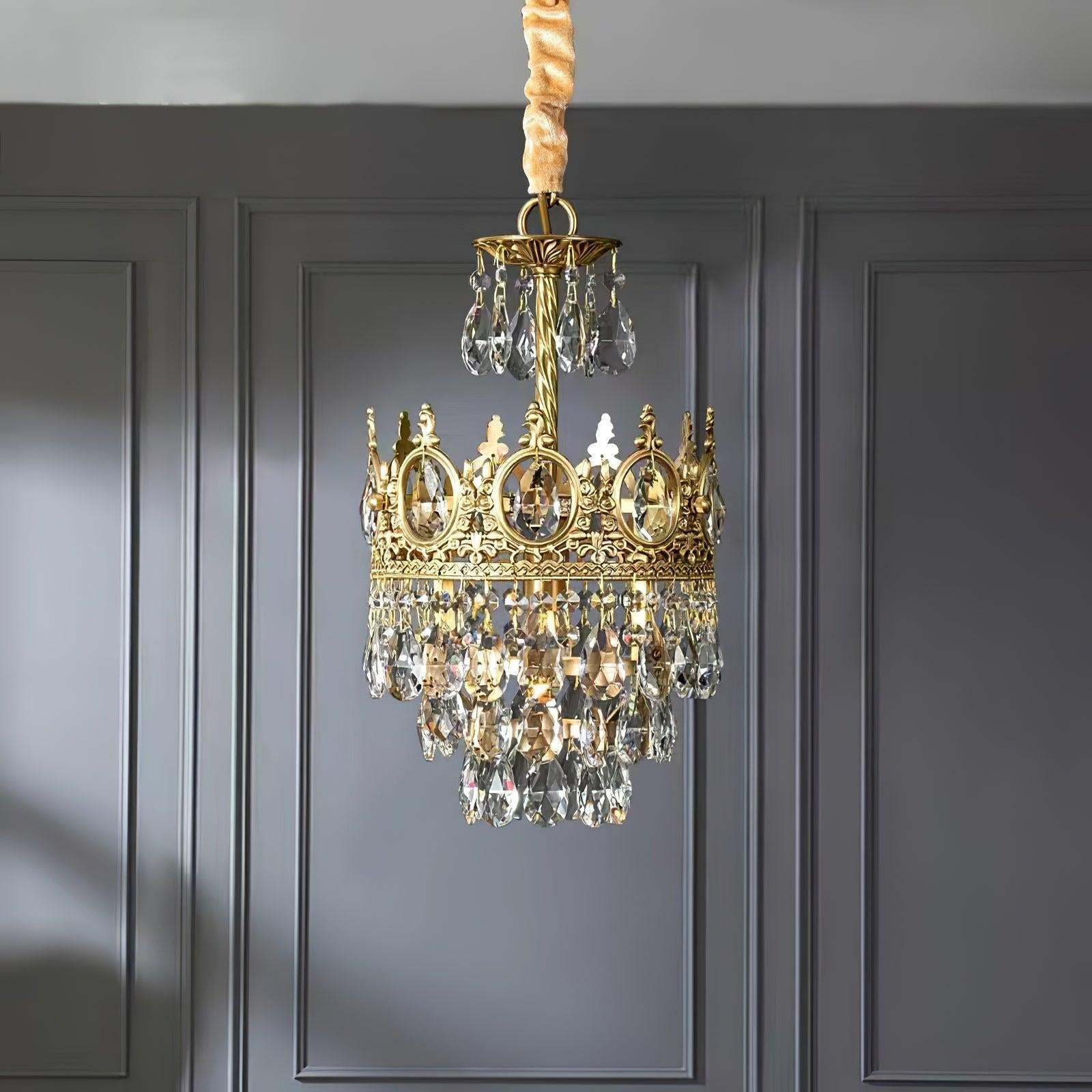 Vintage Crystal Chandelier-Sylvia Space