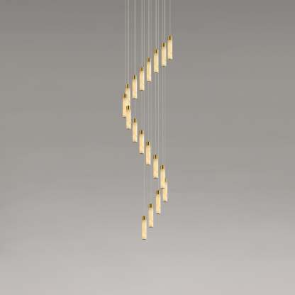 Celestial Alabaster Cascade Chandelier with 5/7/9/12/16/18/24/32 heads-Sylvia Space