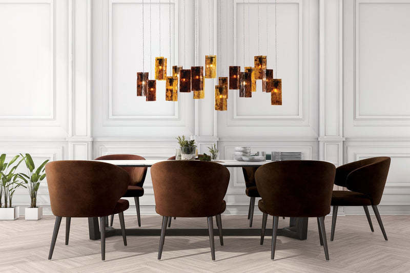 Round Cluster Glass Chandelier Chandelier