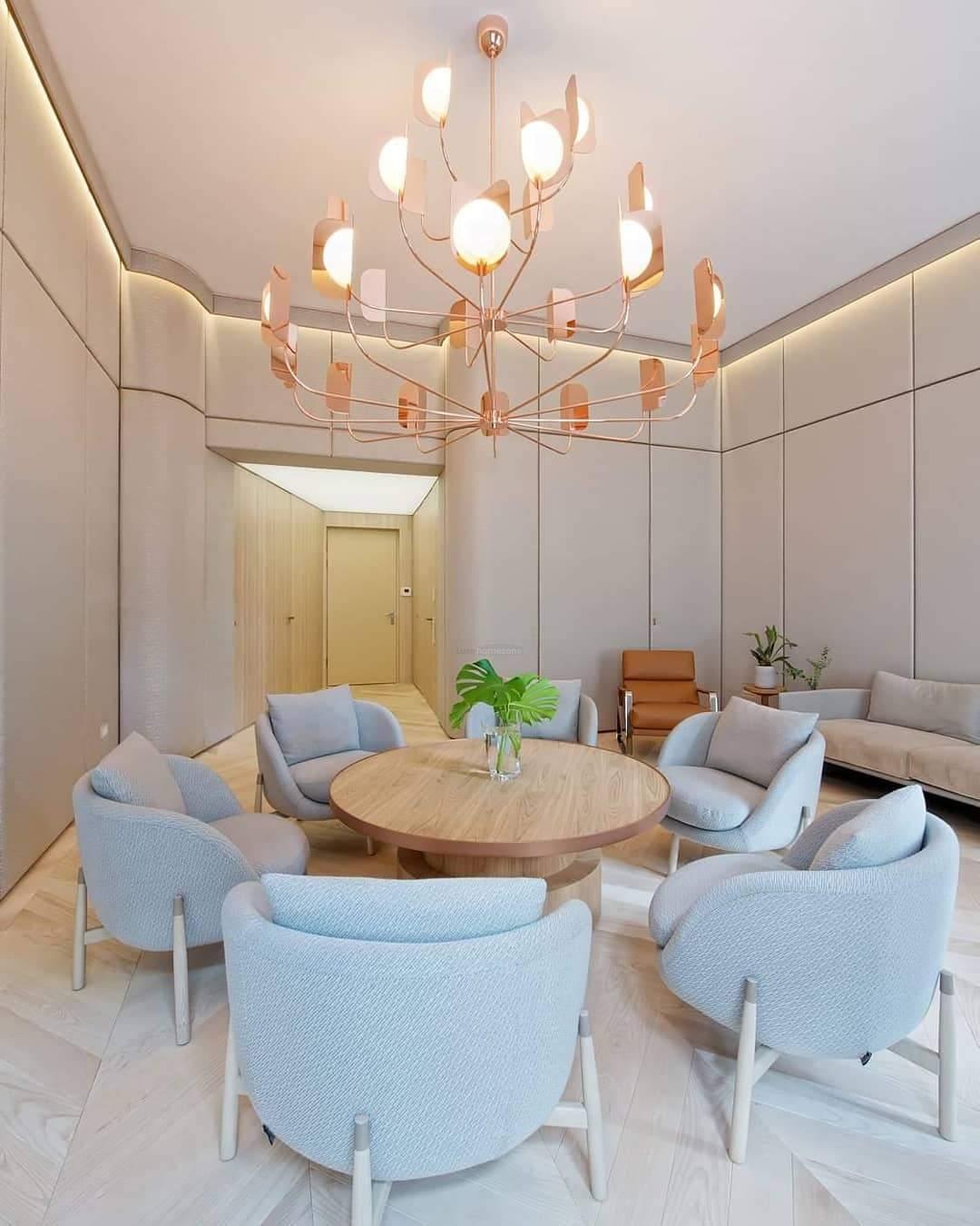 LEAF Chandelier with 4/12/24 heads-Sylvia Space