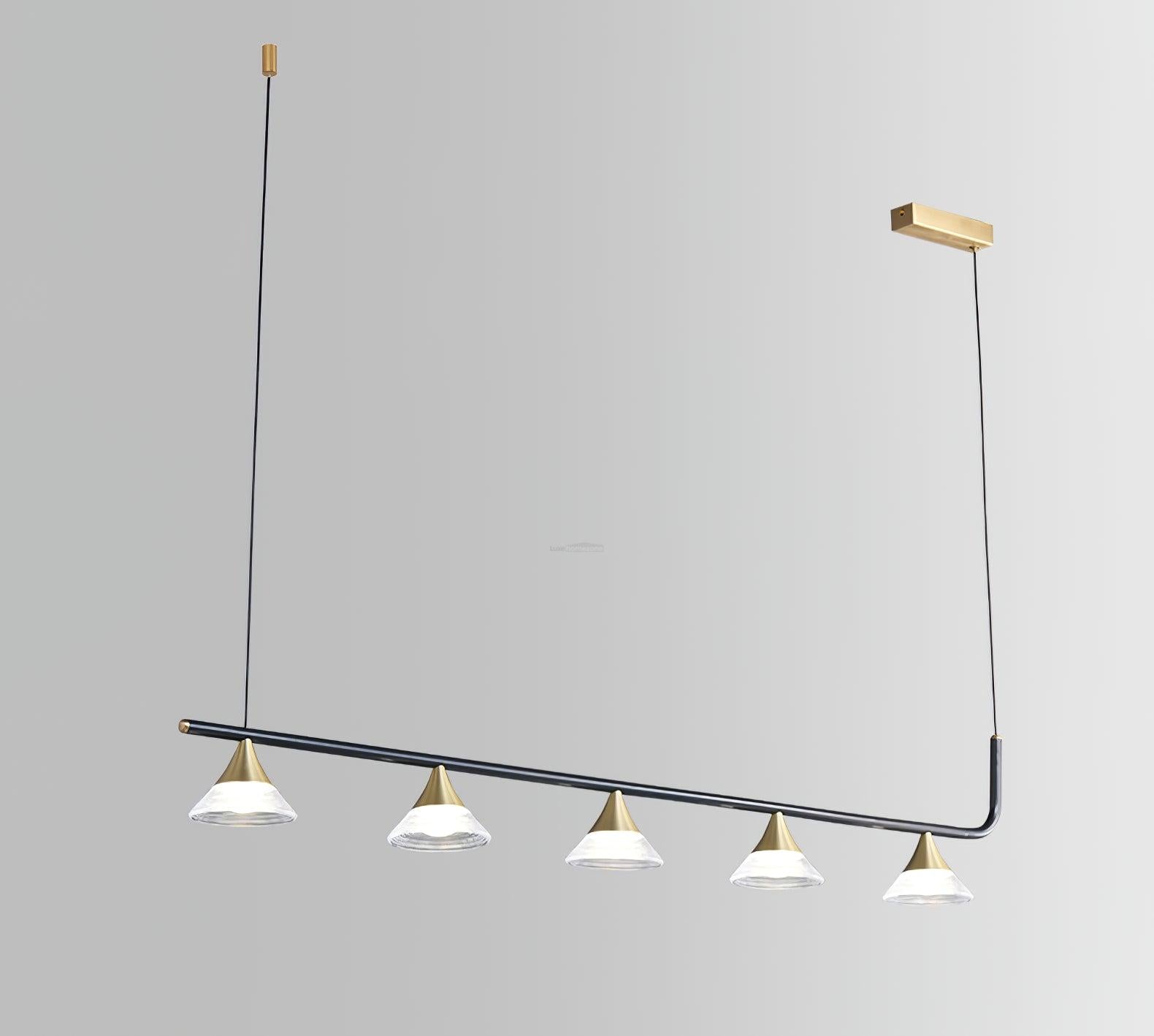 Tristan Restaurant Chandelier L 31.5″-Sylvia Space