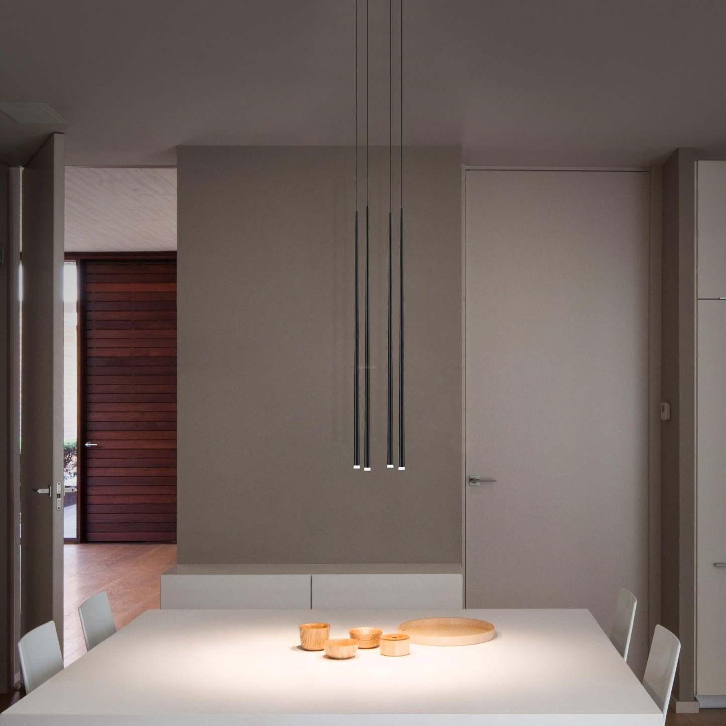 Slender Cone Round/Linear Chandelier-Sylvia Space