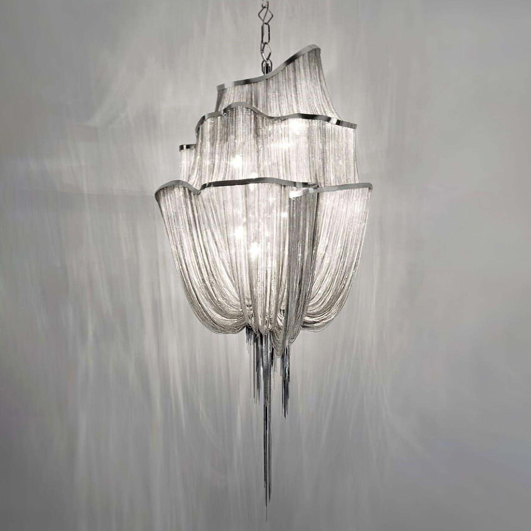 Shimmering Chandelier with Chains-Sylvia Space