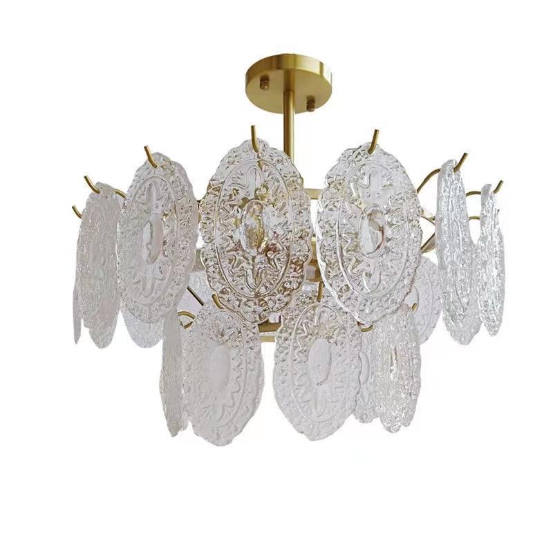 Wave Glass Style Chandelier-Sylvia Space
