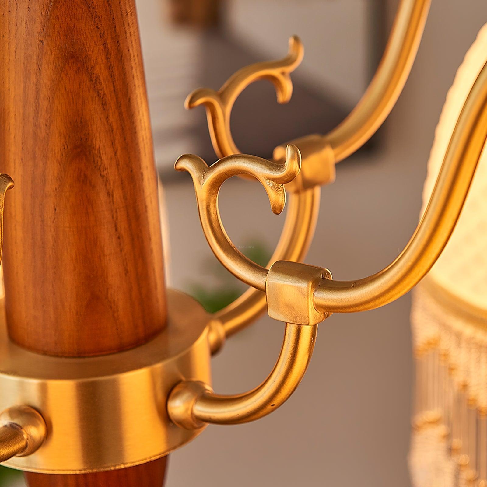 Mesh Tassel Glass Chandelier ∅ 19.7″-Sylvia Space