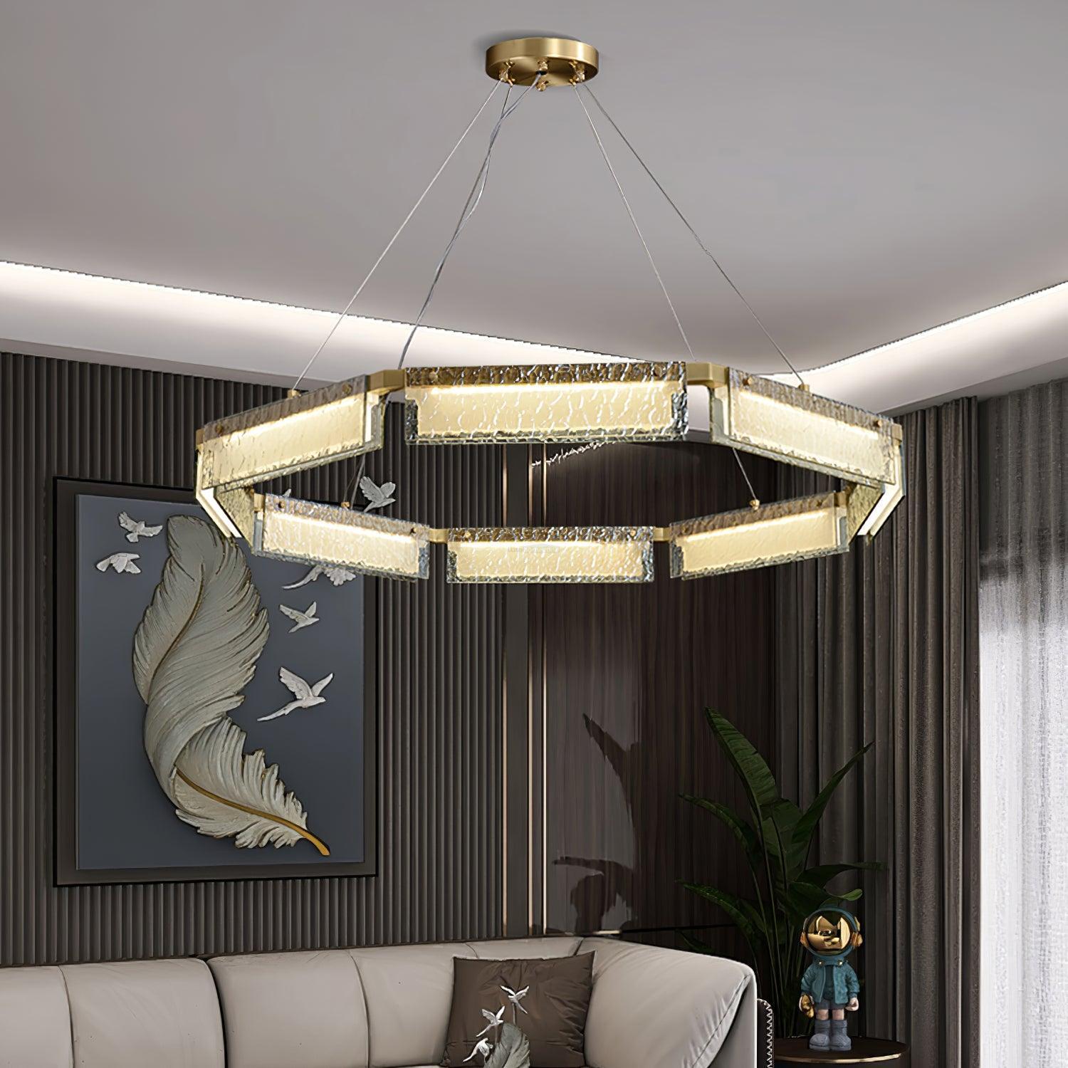 Asner LED Chandelier ∅ 27.5″-Sylvia Space