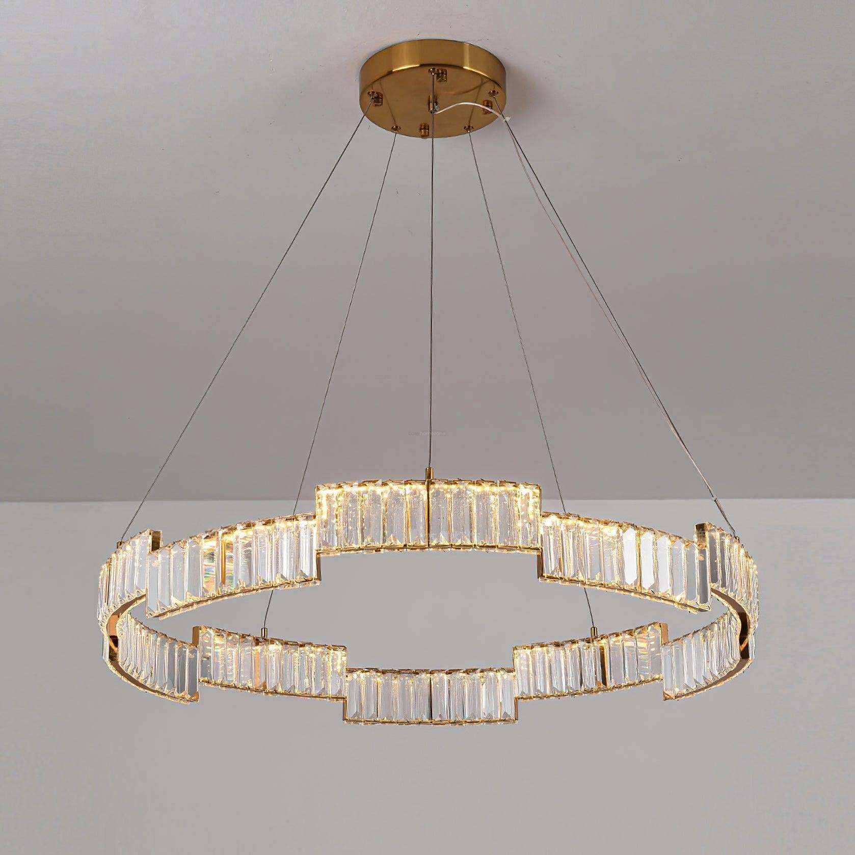 Stella Crystal Round Chandelier-Sylvia Space