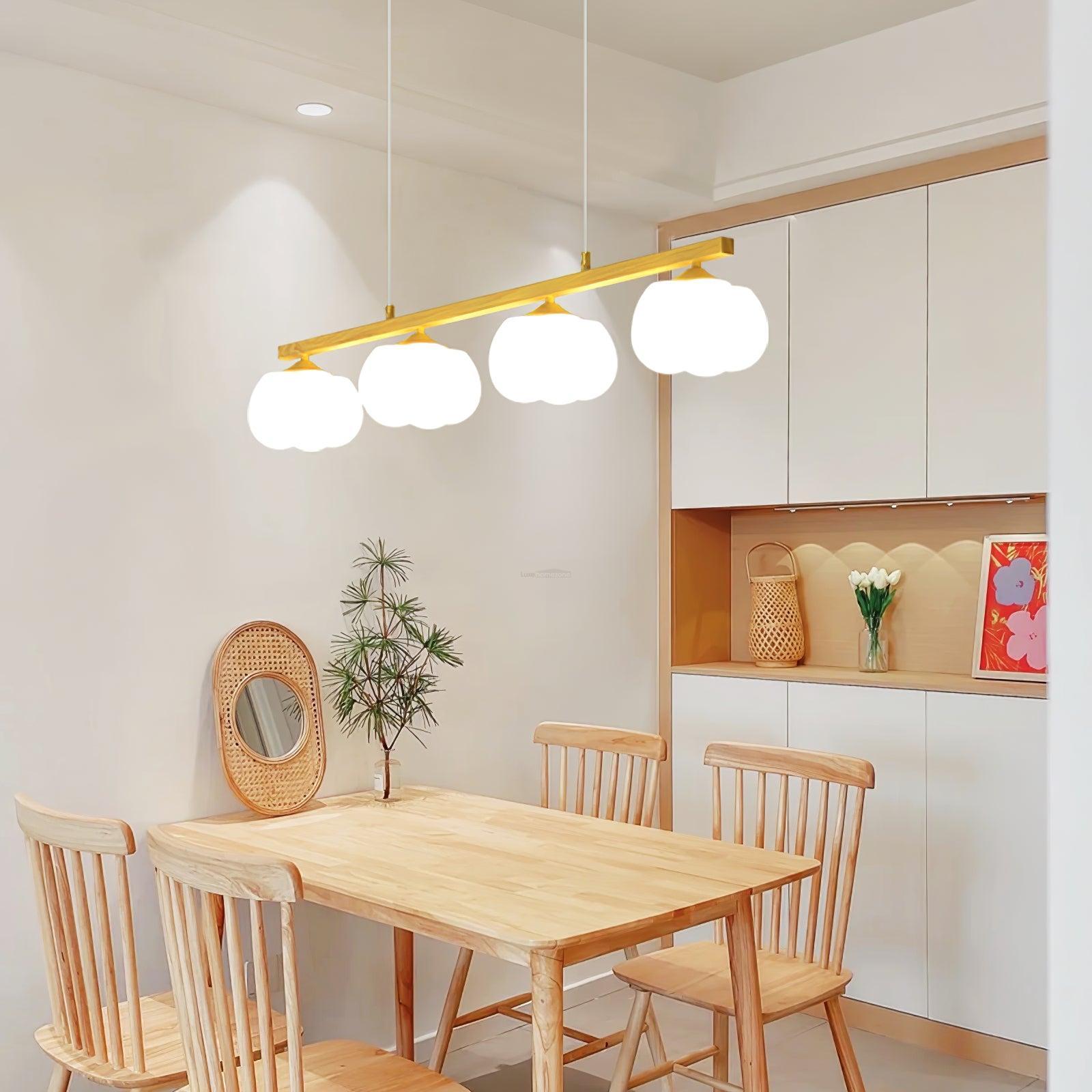 Cotton Balls Round/Linear Chandelier-Sylvia Space