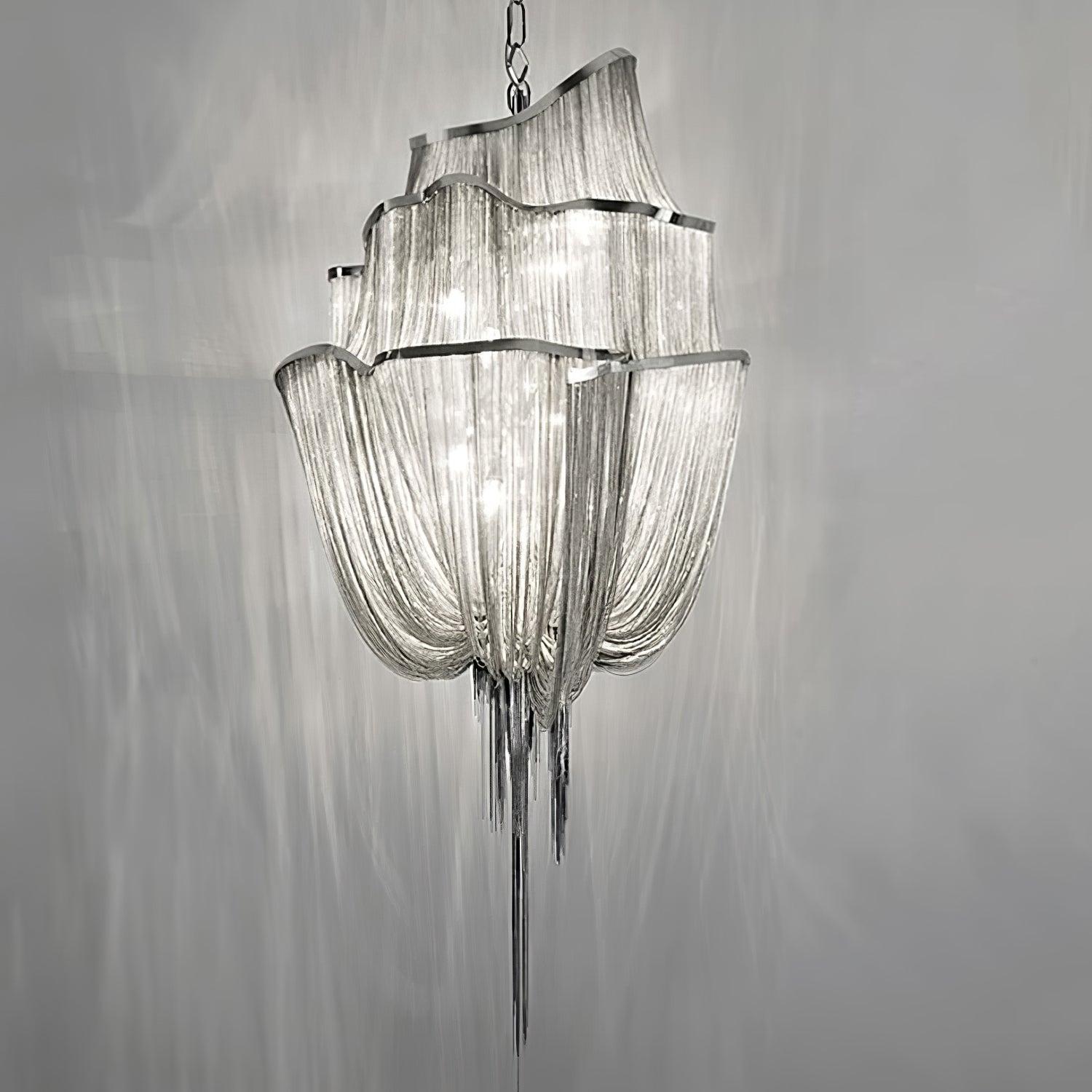 Shimmering Chandelier with Chains-Sylvia Space
