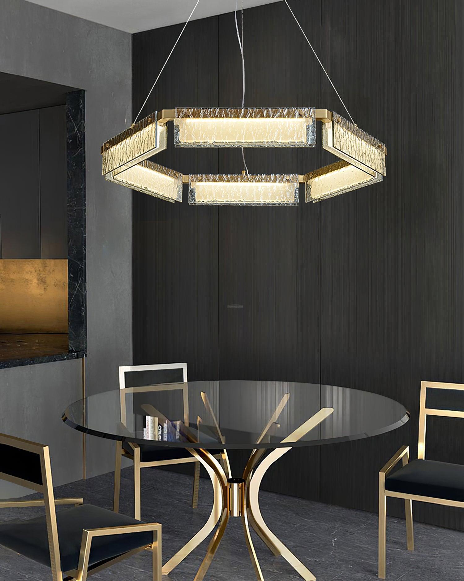 Asner LED Chandelier ∅ 27.5″-Sylvia Space