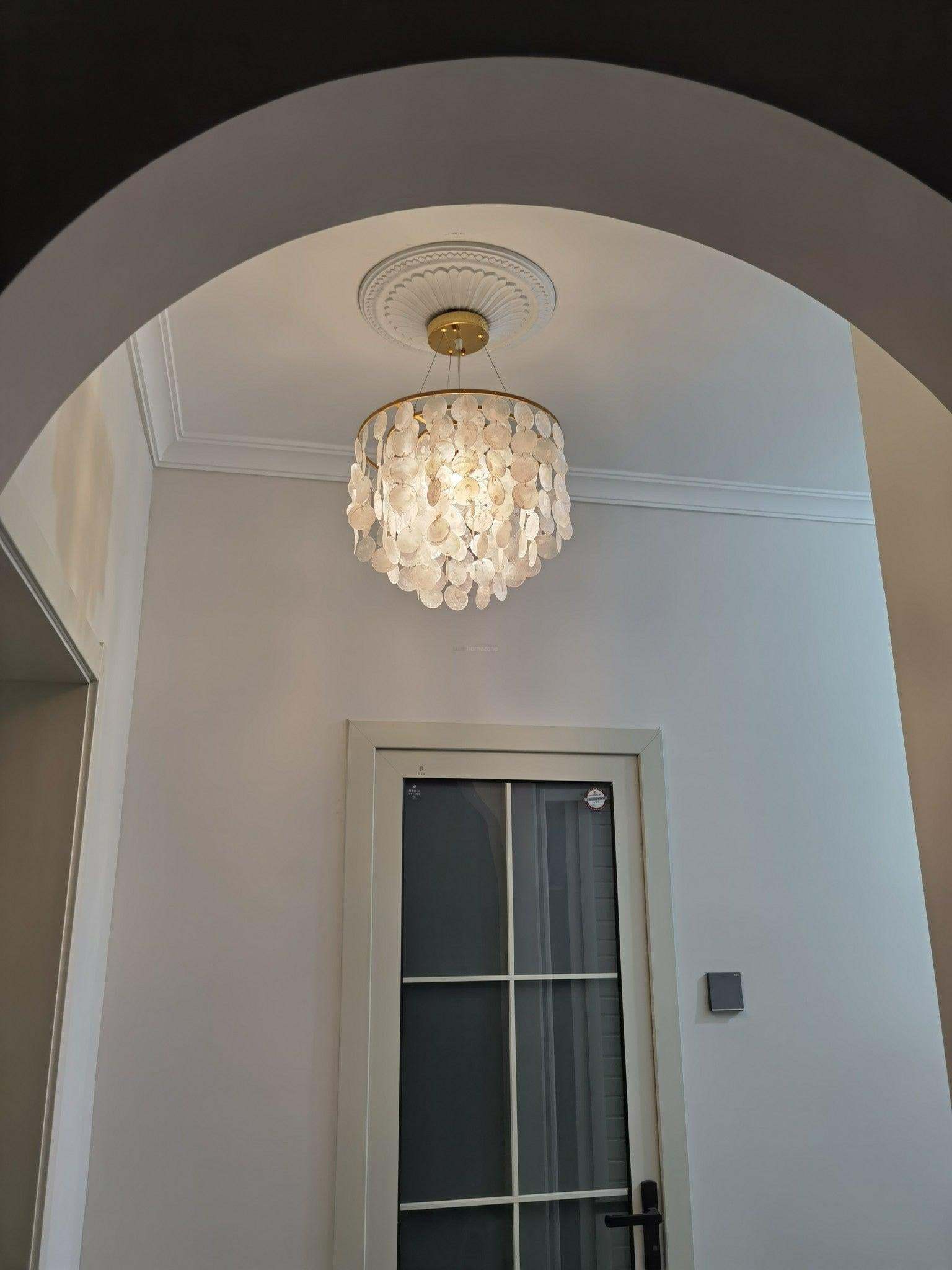 Shell Wind Chime Chandelier ∅ 19.7″-Sylvia Space