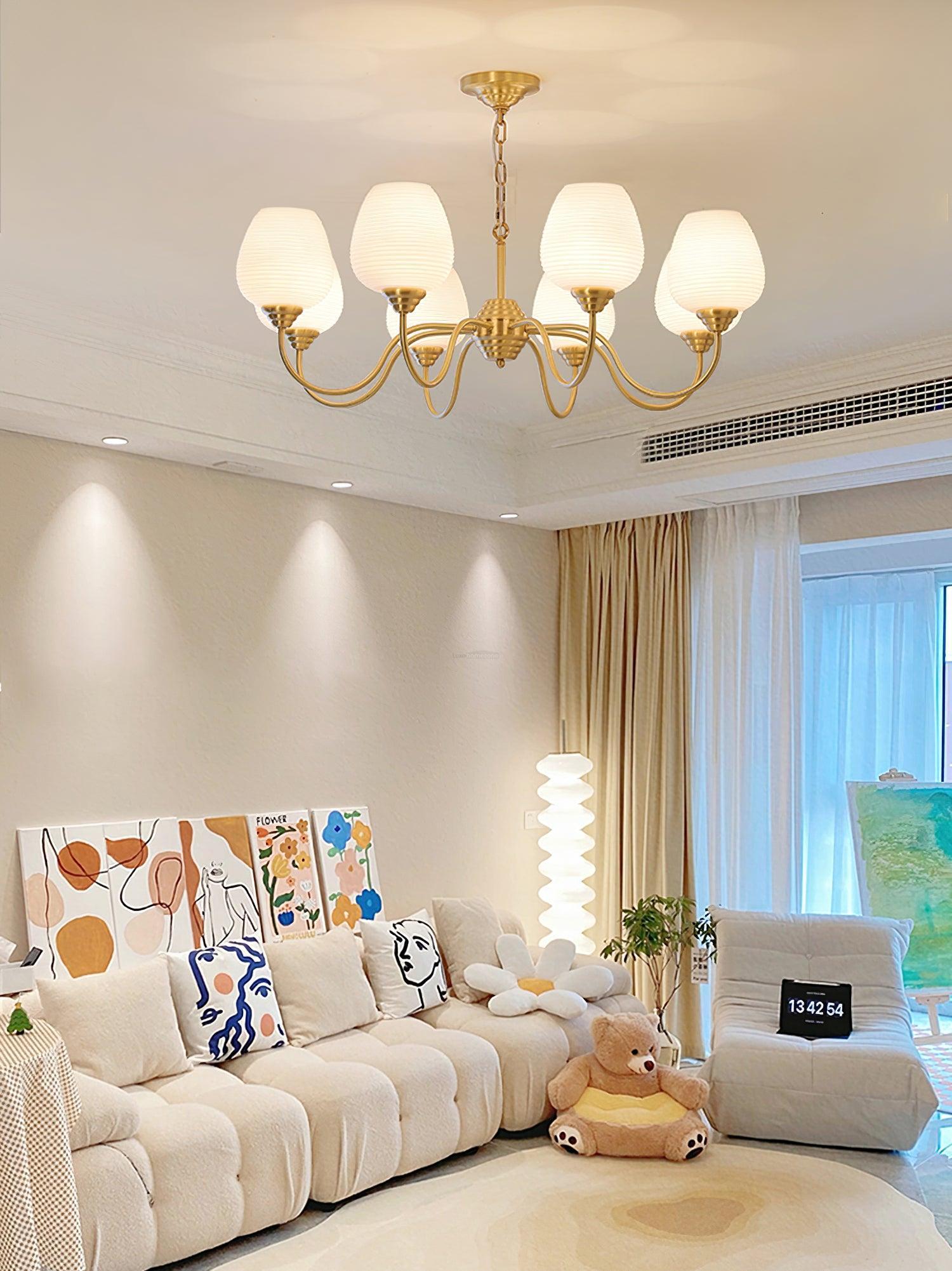 Endon Alton Chandelier with 3/5/8 heads-Sylvia Space