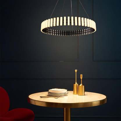 Hanging LED Chandelier ∅ 15.7″-Sylvia Space