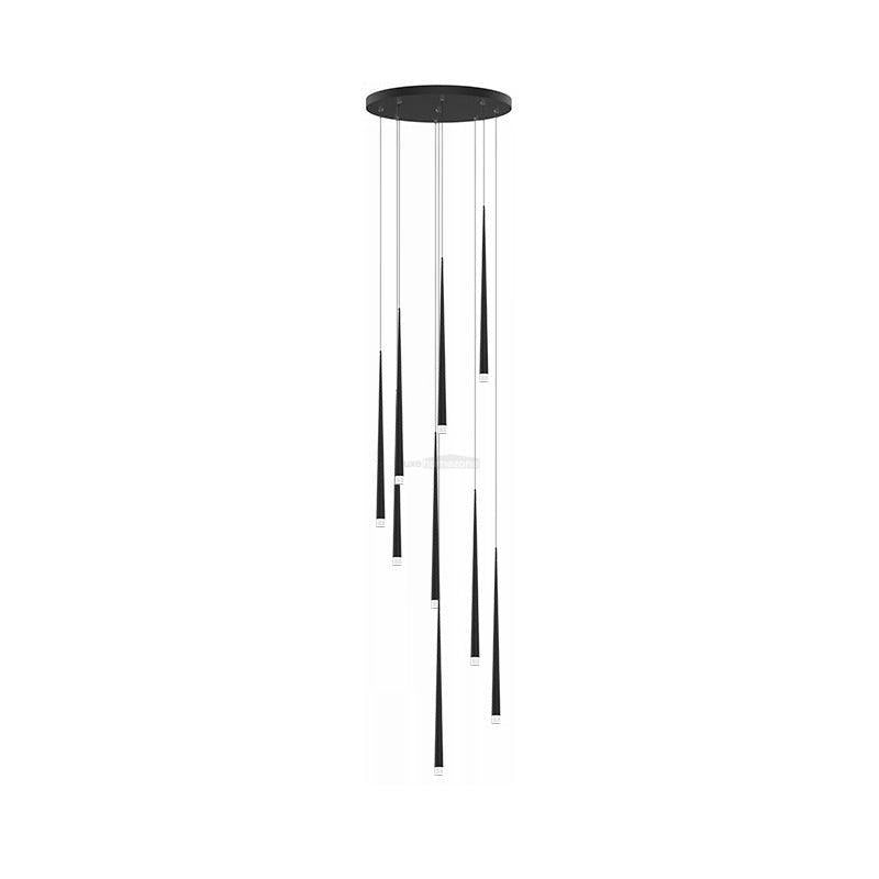 Slender Cone Round/Linear Chandelier-Sylvia Space