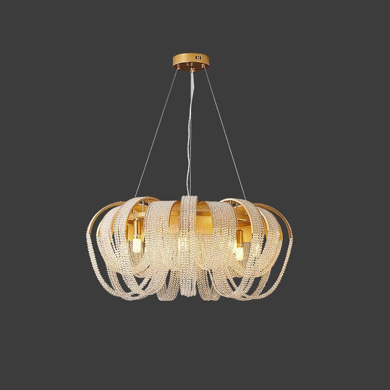Mesh Crystal Chandelier with 1/6/9 heads-Sylvia Space