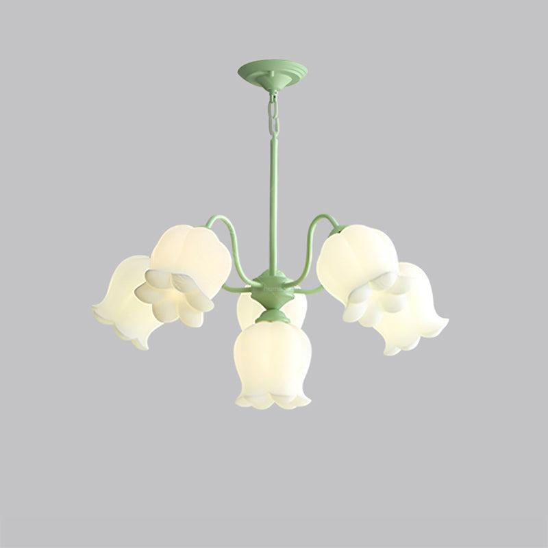 Lilium Cluster Chandelier with 3+1/5+1/6+1/8+1 heads-Sylvia Space