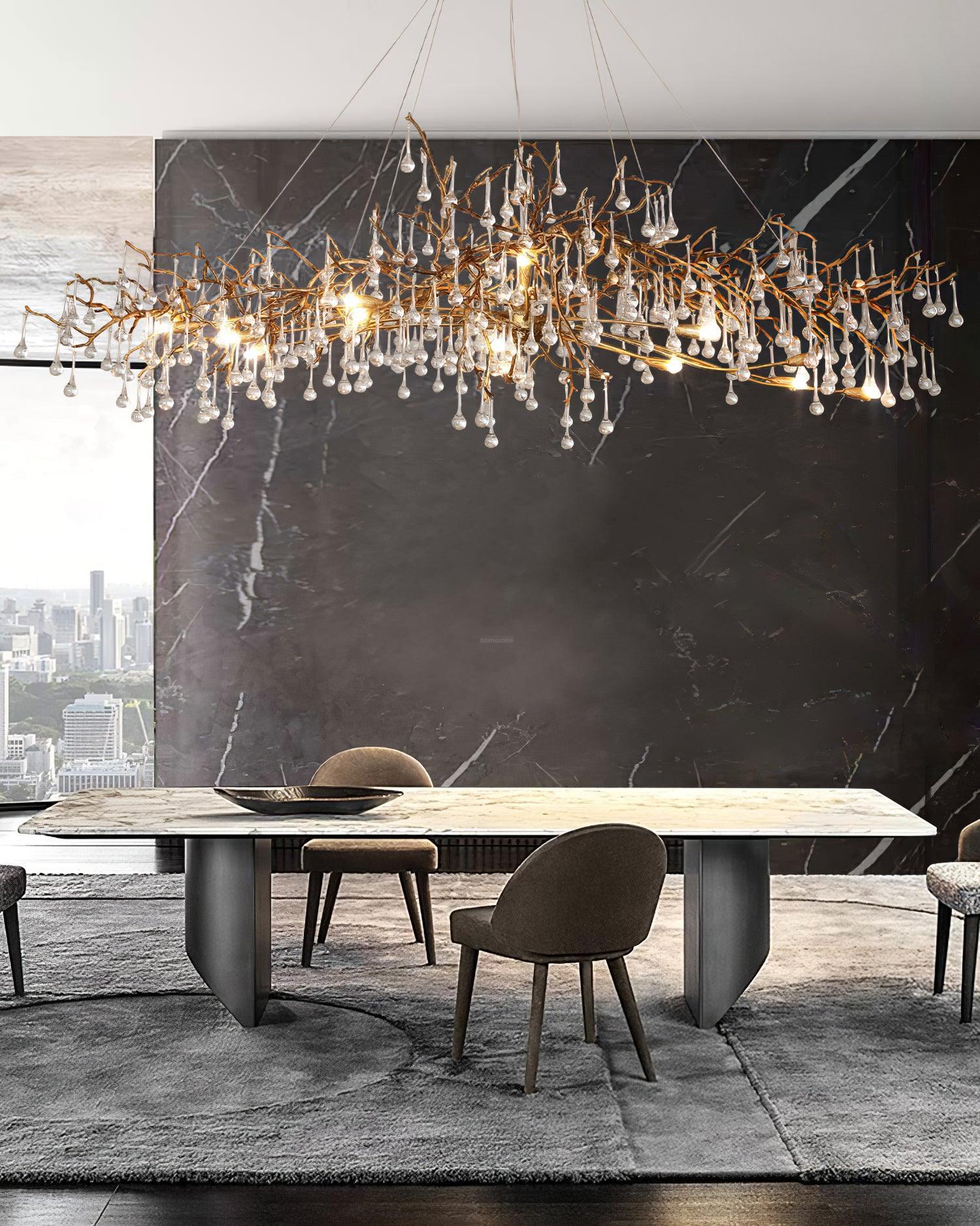 Bijou Tear Drop Style Chandelier-Sylvia Space