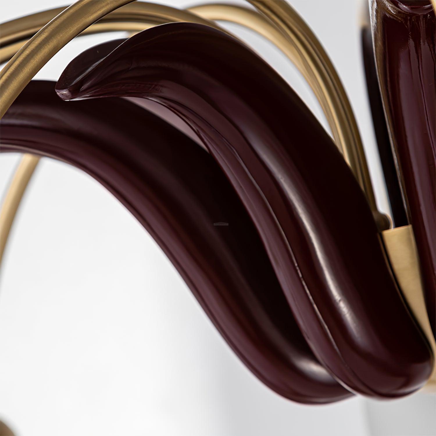 Brass Pastoral Flower Chandelier with 6/8/10 heads-Sylvia Space