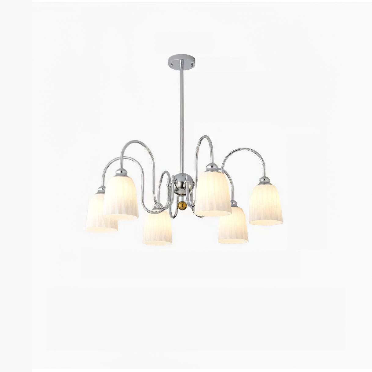 Bauhaus Pleated Chandelier with 3/5/6/8 heads-Sylvia Space