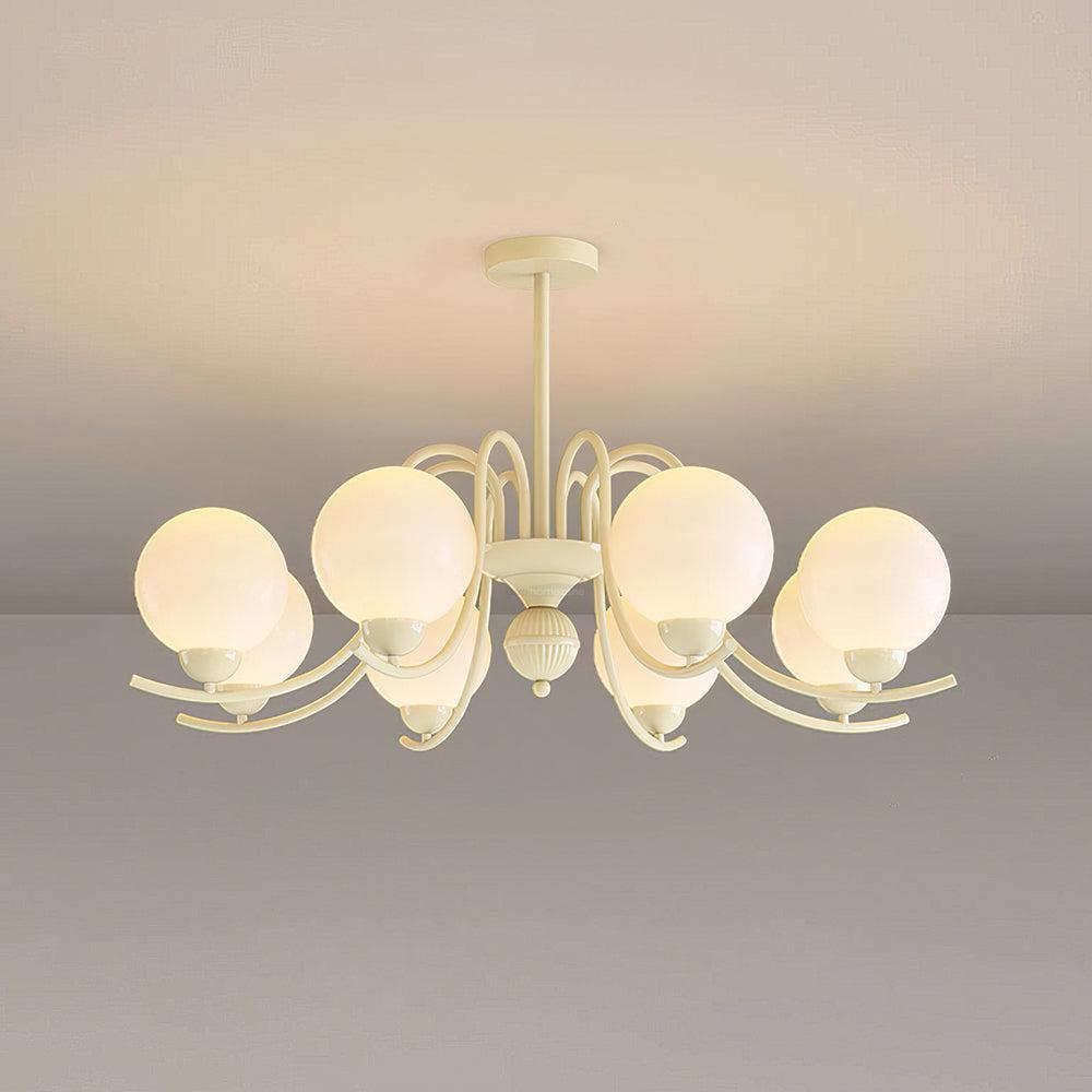 Vanilla Ball Chandelier with 3/5/6/8 heads-Sylvia Space
