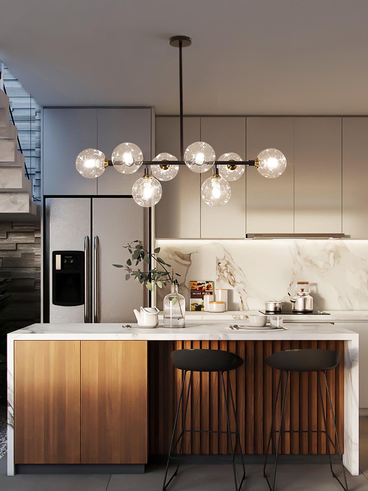 Primas Glass Linear Chandelier-Sylvia Space