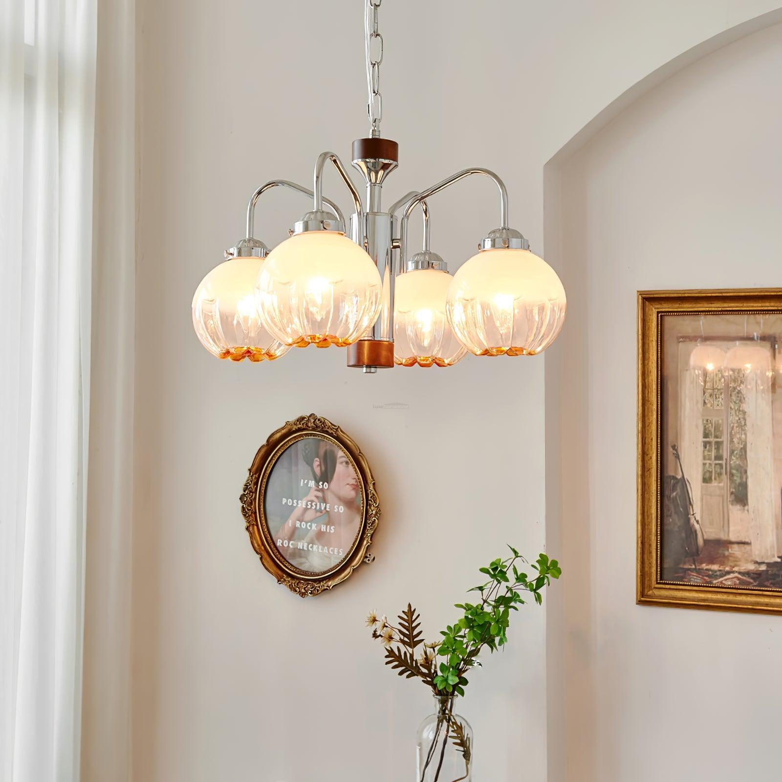 Flower Bud Chandelier ∅ 15.7″-Sylvia Space