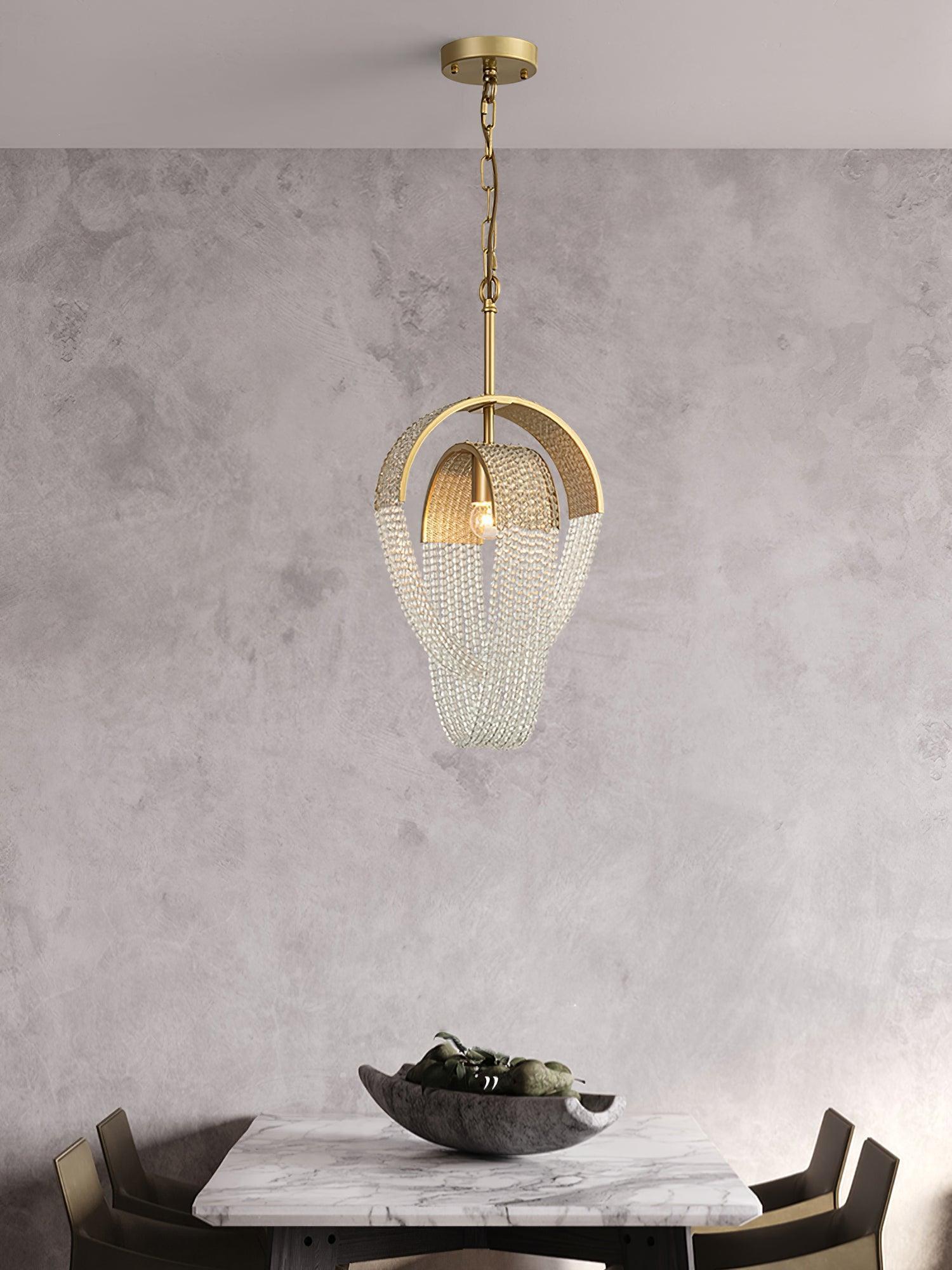 Mesh Crystal Chandelier with 1/6/9 heads-Sylvia Space