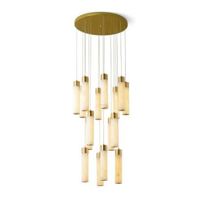 Celestial Alabaster Cascade Chandelier with 5/7/9/12/16/18/24/32 heads-Sylvia Space