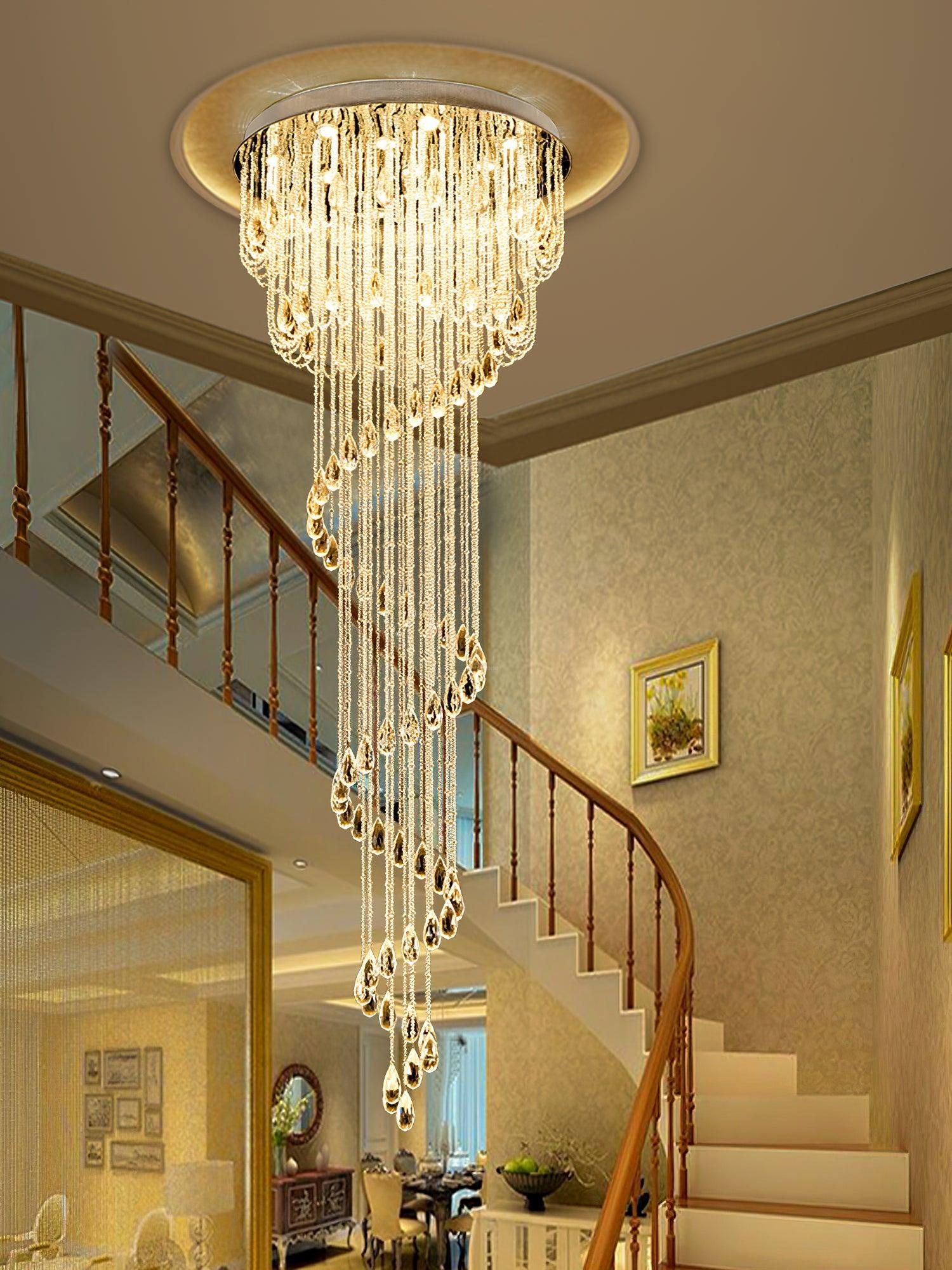 Classic Symphony Spiral Round Chandelier-Sylvia Space