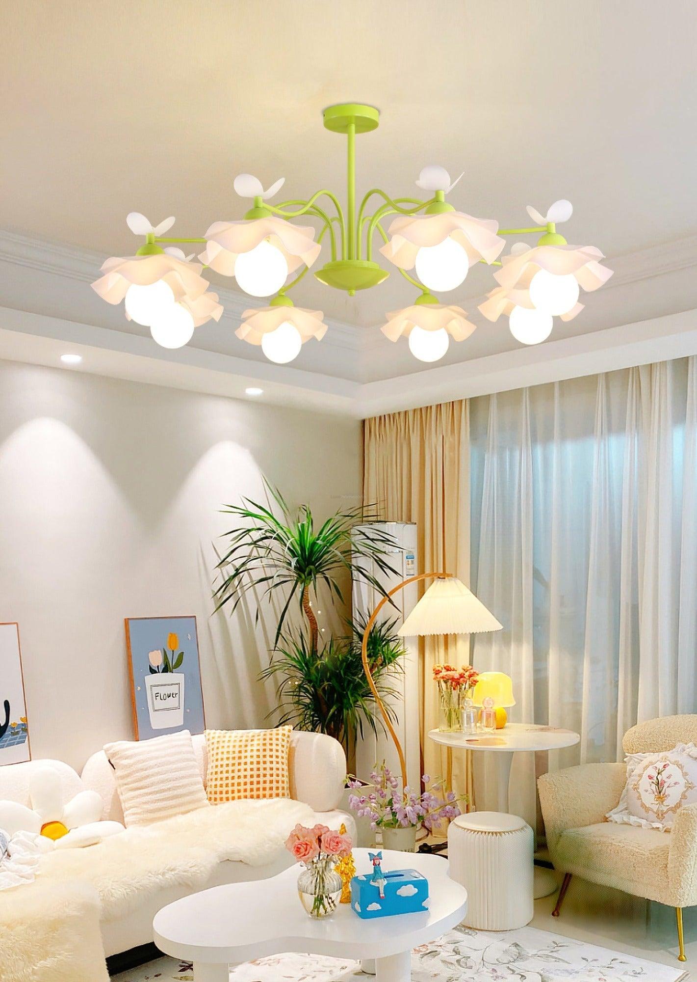 Murano Acrylic Chandelier with 3/5/8 heads-Sylvia Space