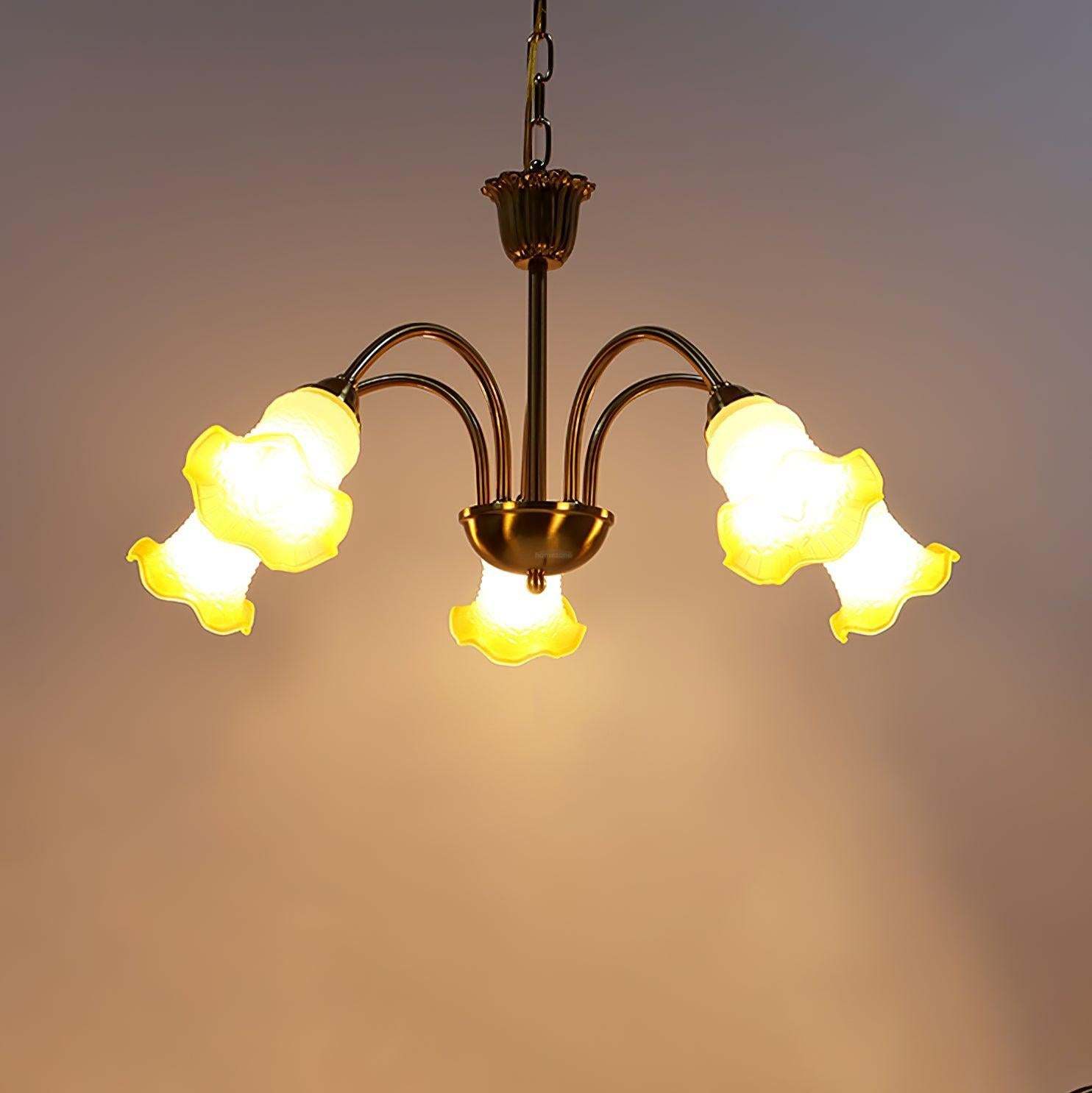 Morning Glory Chandelier ∅ 24.4″-Sylvia Space