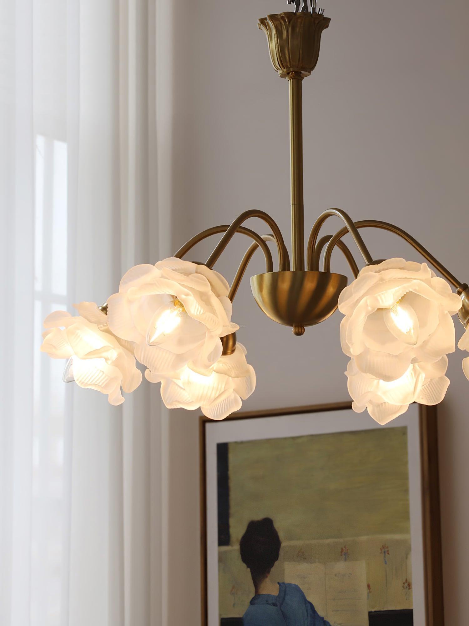 Roses Chandelier with 5/6/8 heads-Sylvia Space