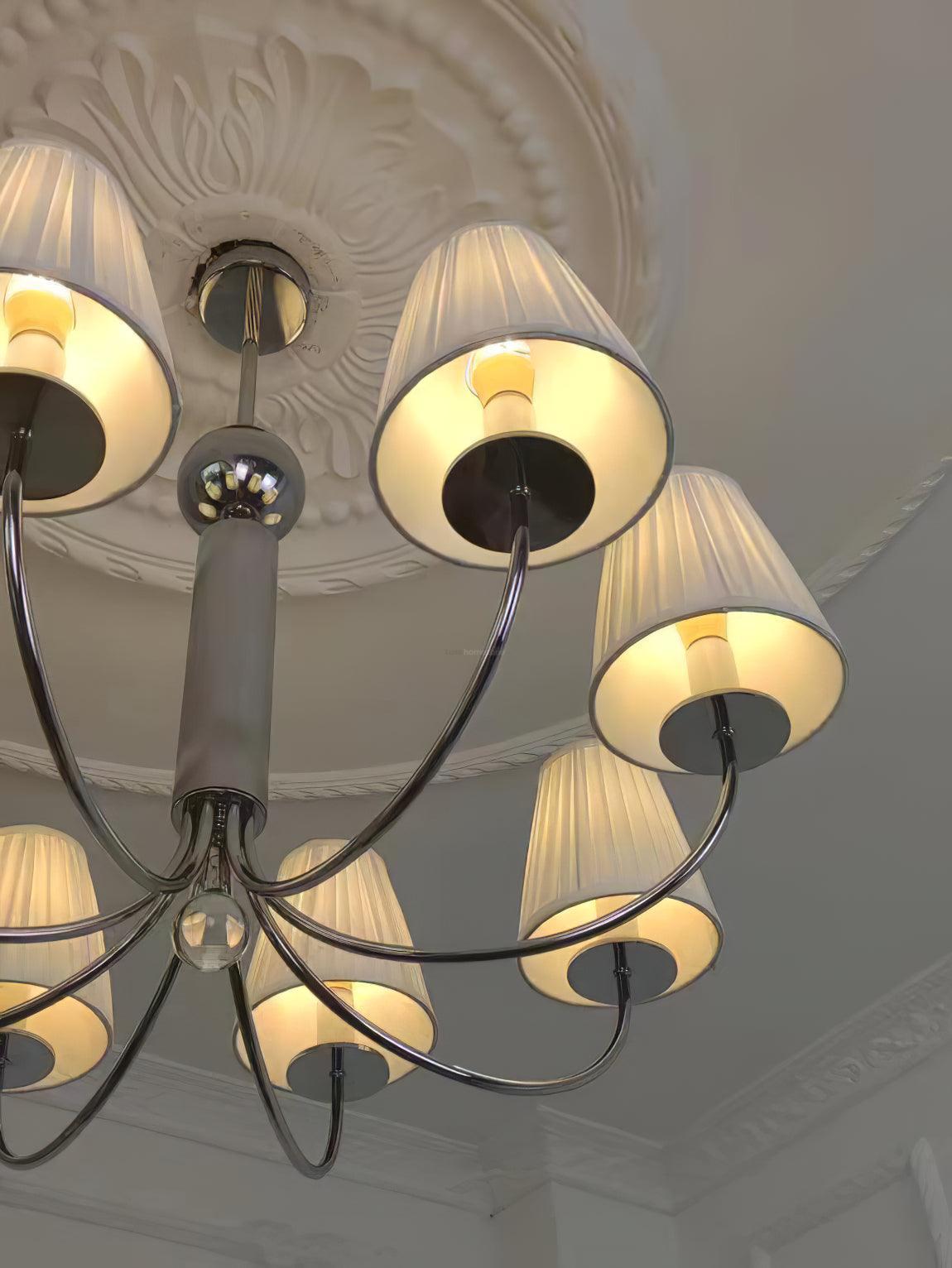 Simplicity Chrome Chandelier Φ 19.7″-Sylvia Space