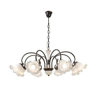 Luce Black Chandelier with 3/6/8 heads-Sylvia Space