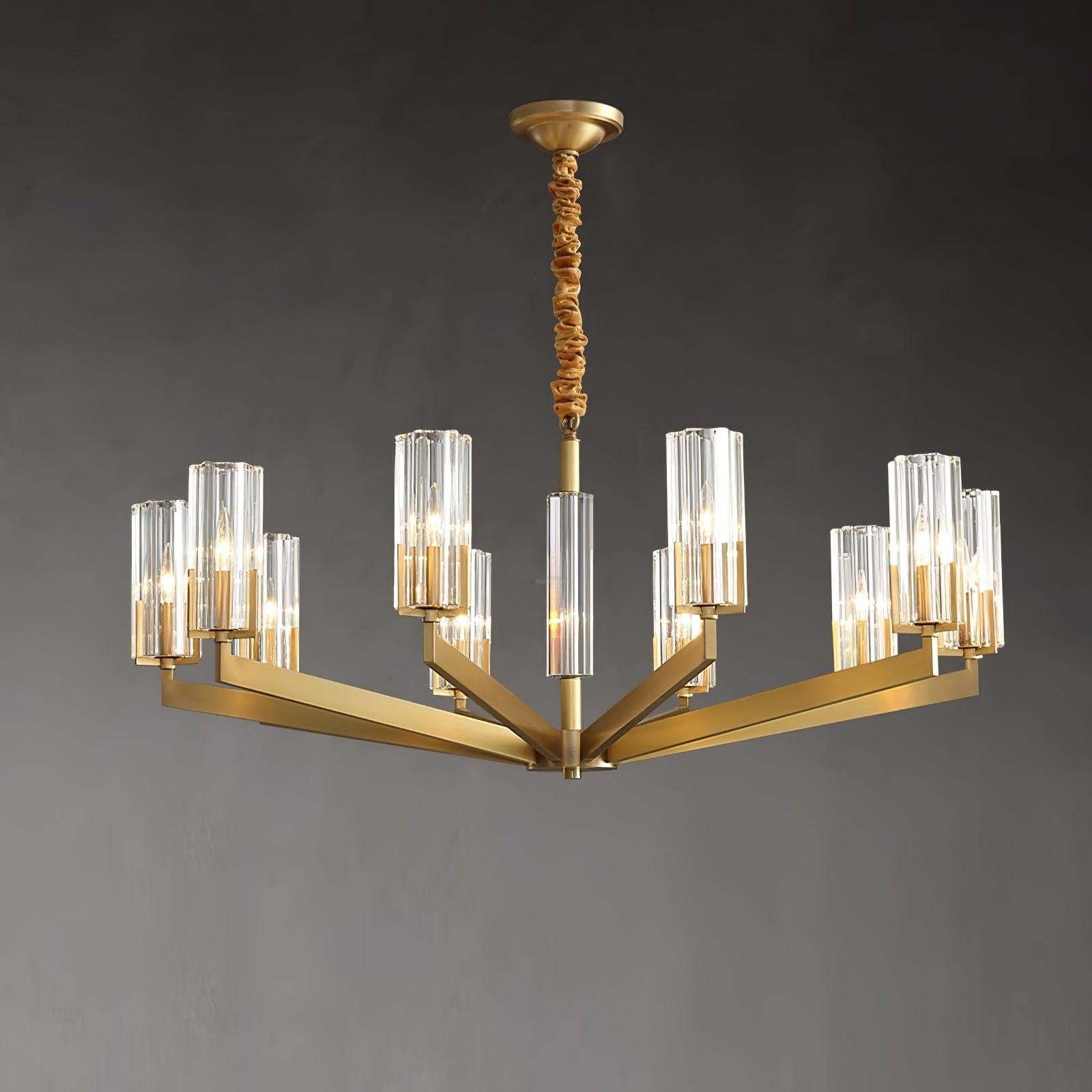 Kayla Brass Chandelier with 6/8/10/15 heads
