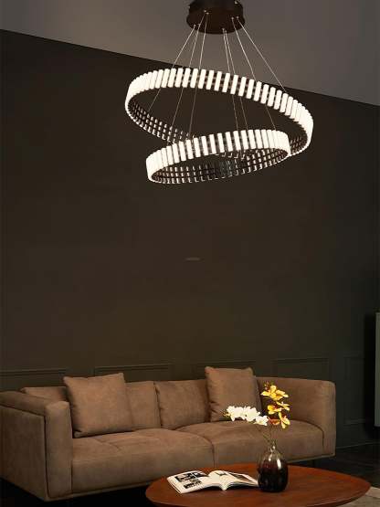 Hanging LED Chandelier ∅ 15.7″-Sylvia Space