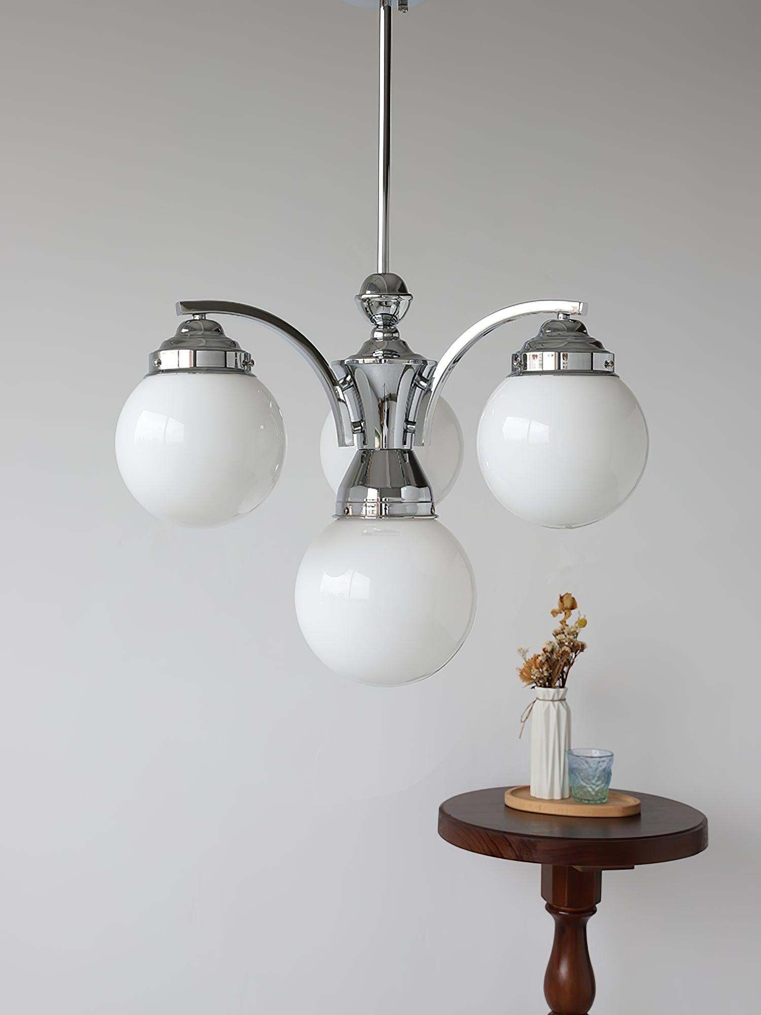 Dewdrop Globe Chandelier ∅ 21.7″-Sylvia Space