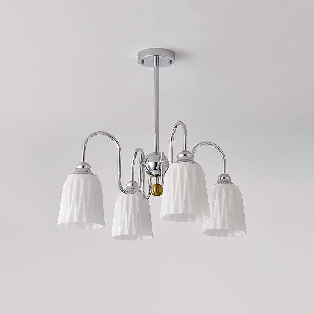 Bauhaus Pleated Chandelier with 3/5/6/8 heads-Sylvia Space