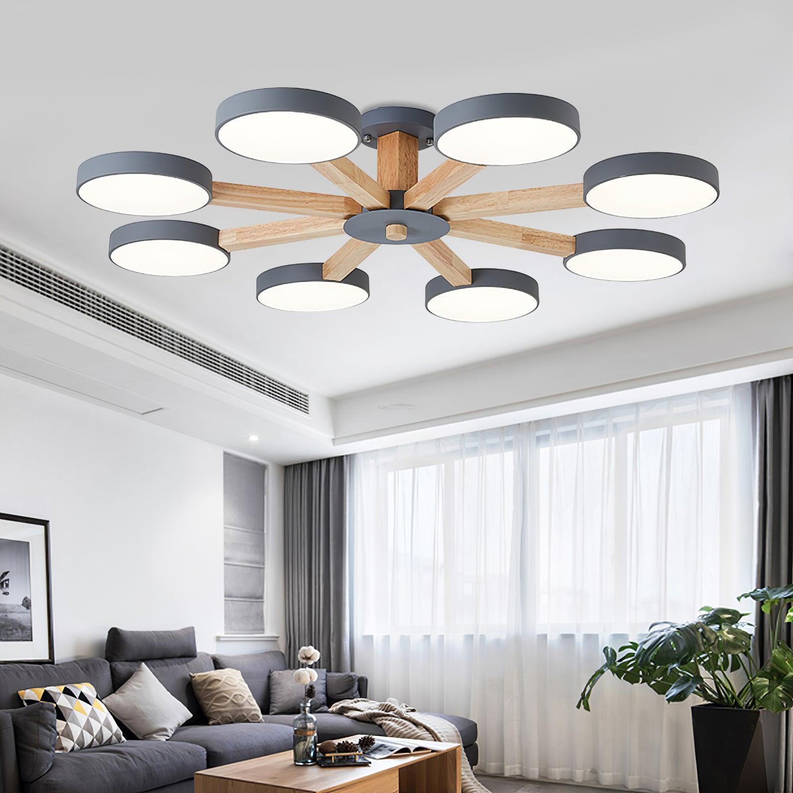 Modern Multi Stem Chandelier with 5/6/8 heads-Sylvia Space