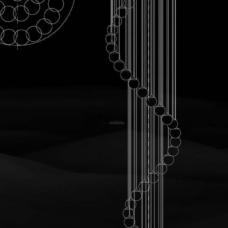 Alabaster Balls Cluster Chandelier with 3/5/7/9/16/18 heads-Sylvia Space