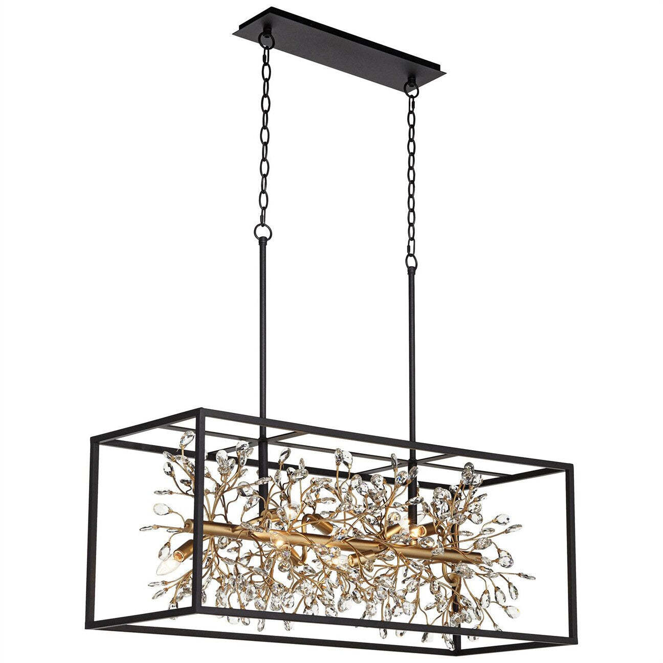 Giordano Crystal Kitchen Island Chandelier-Sylvia Space