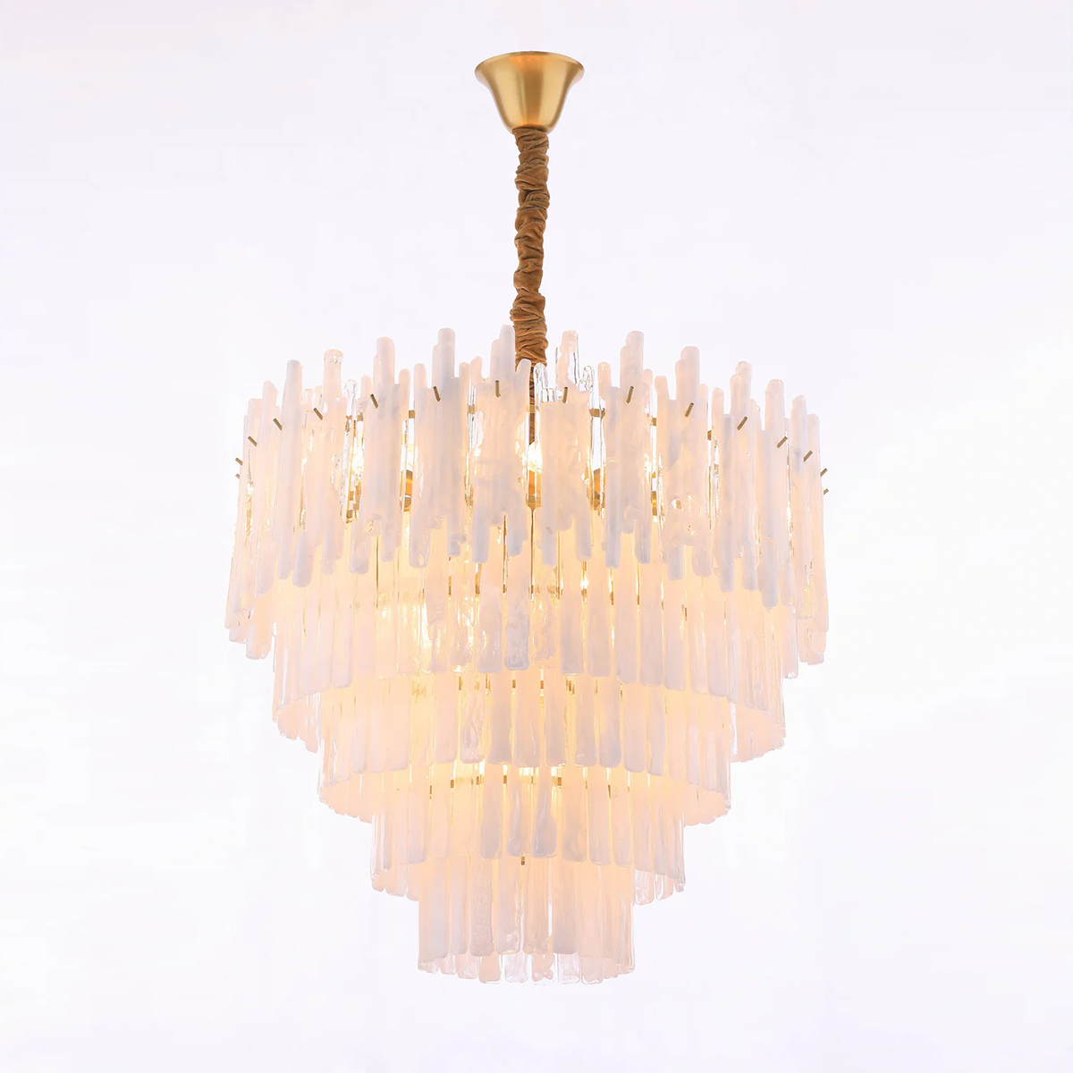 Blanch Cascading Murano Glass Chandelier-Sylvia Space