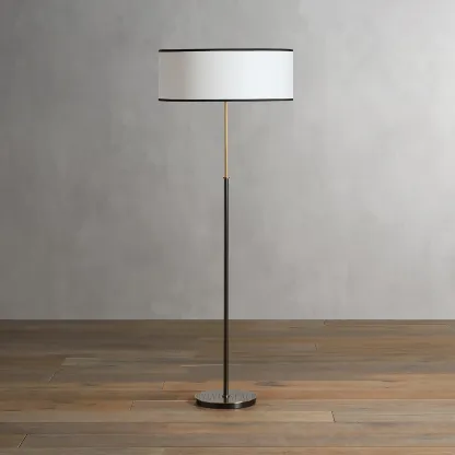 Daphne Linen Floor Lamp 23"D