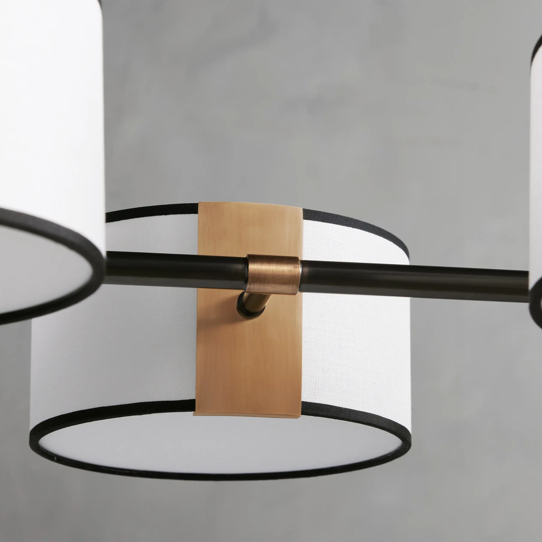 Daphne Linear Linen Chandelier